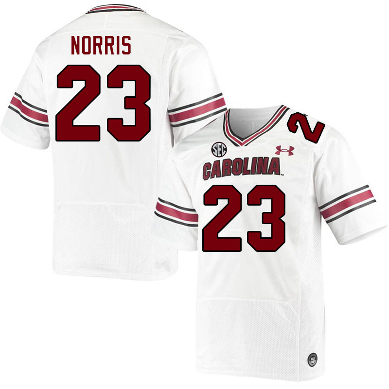 Men #23 Isaiah Norris South Carolina Gamecocks 2023 College Football Jerseys Stitched-White